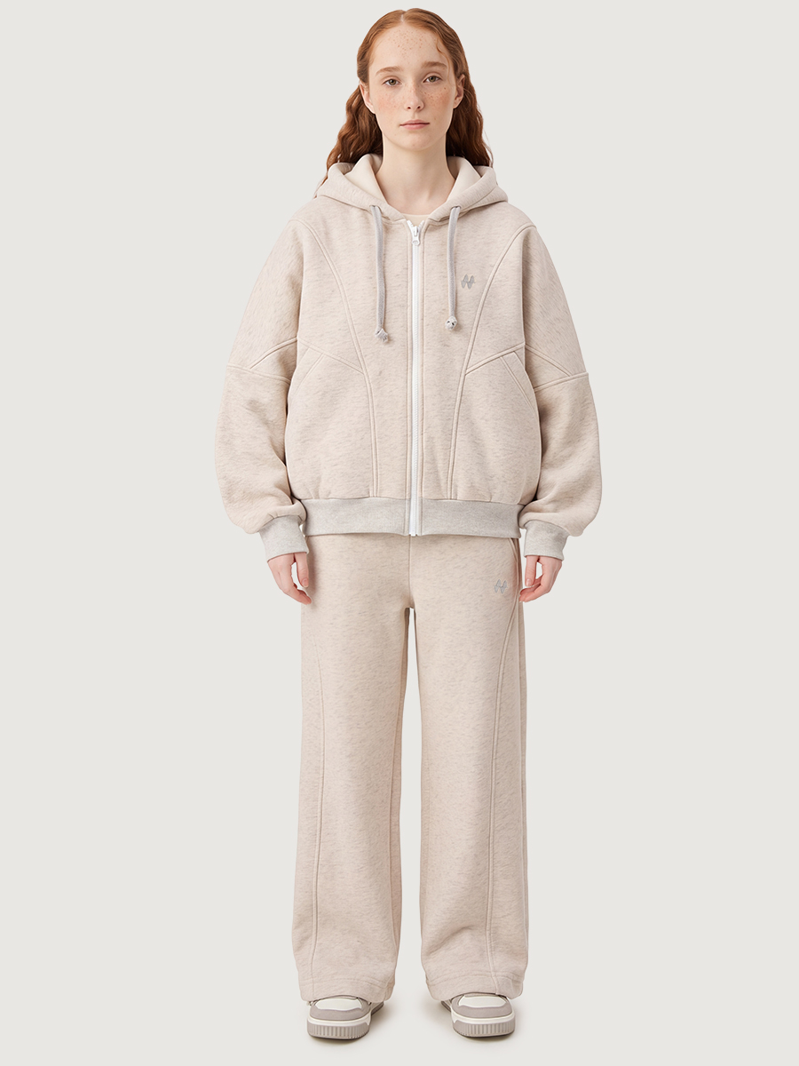 Костюм спортивный NIKASTYLE 7т13626 молочный меланж - фото 1
