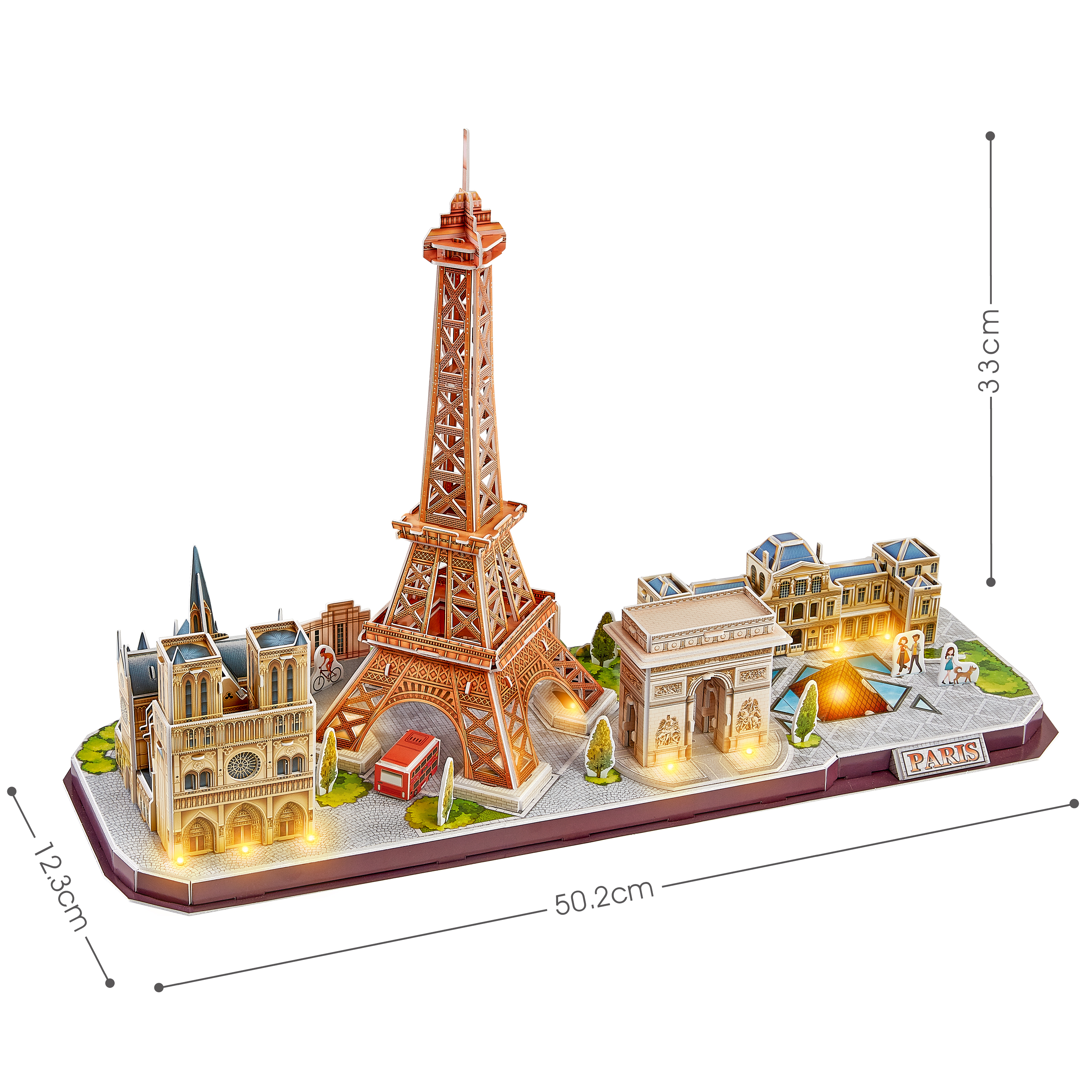 Пазл CubicFun LED-подсветка Париж 115 дет 3D - фото 4