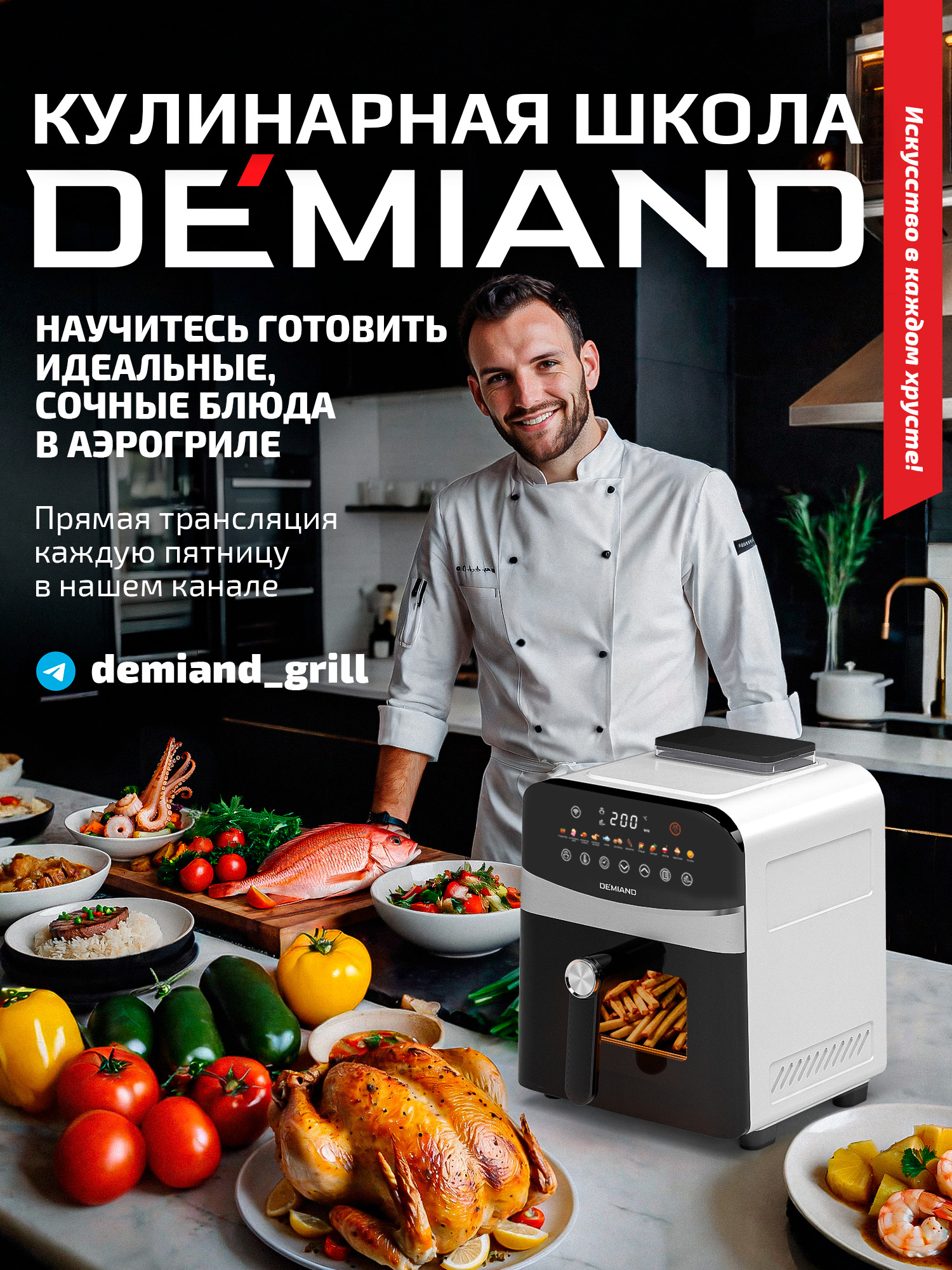 Аэрогриль DEMIAND Sanders с Wi-Fi 6 л - фото 6