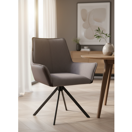 Стул TETCHAIR Мурано бежевый/коричневый