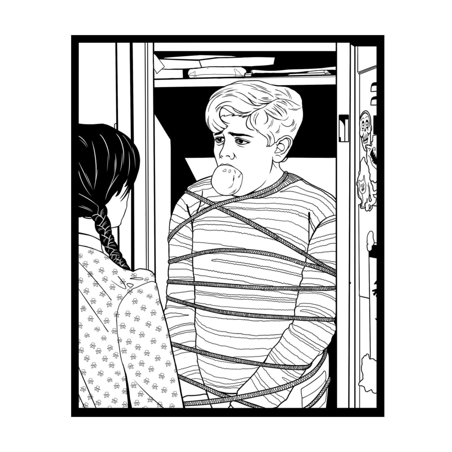 Книга Wednesday Раскраска - фото 3