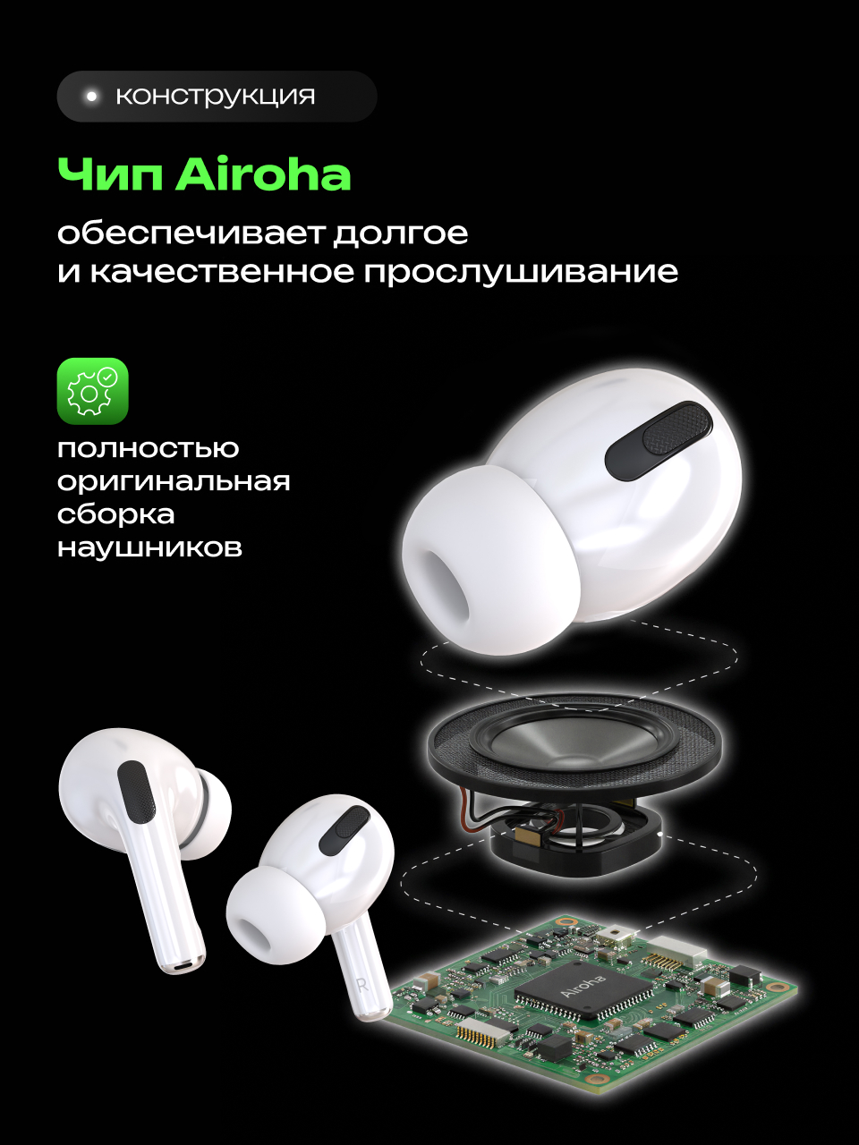 Наушники TWS More Choice БВ35 - фото 4