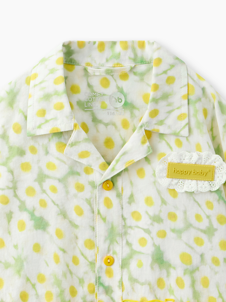 Рубашка Happy Baby 88664_milky-chamomile - фото 3