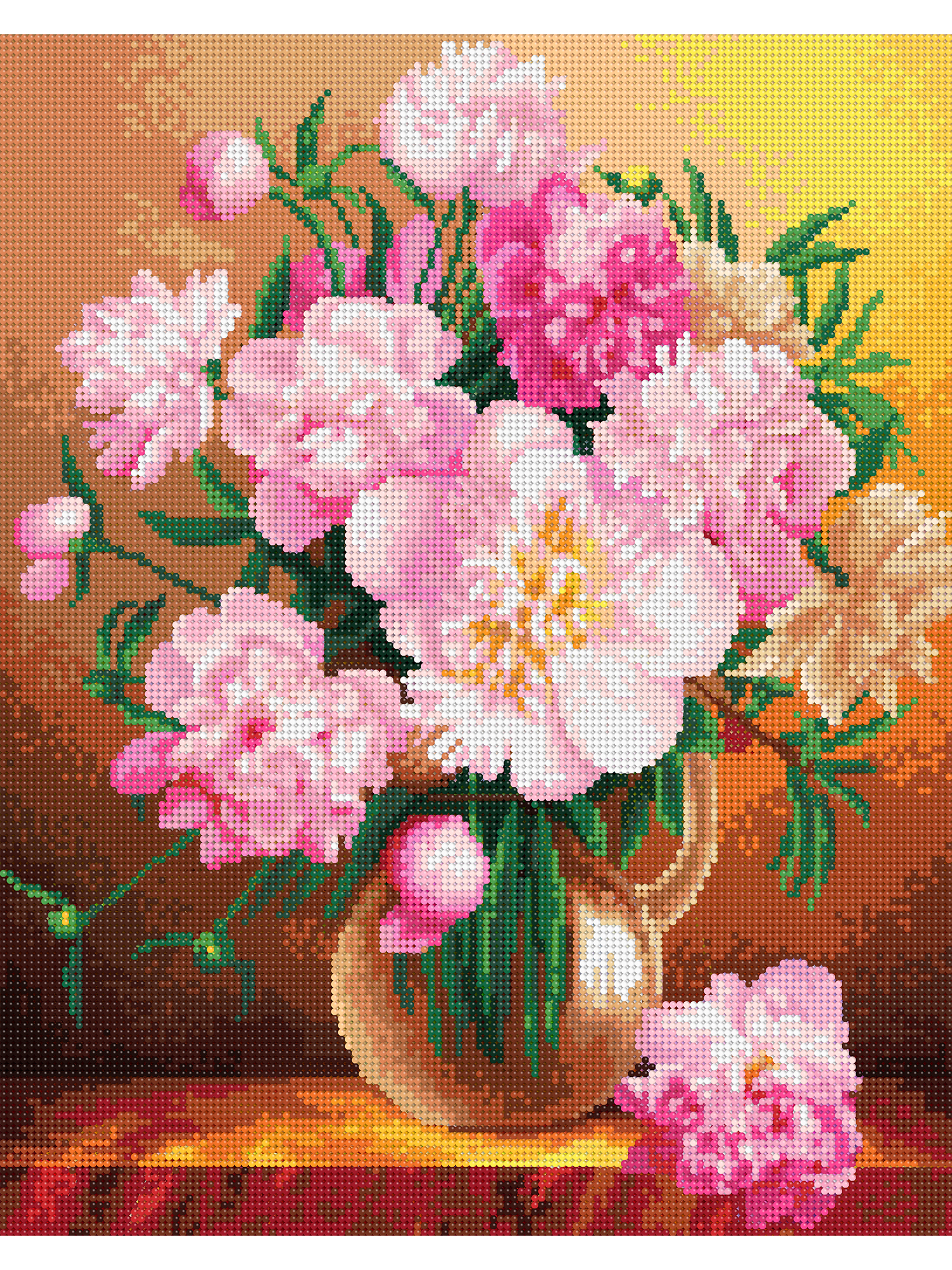 Алмазная мозаика Art on Canvas Нежный букет в ассортименте - фото 2