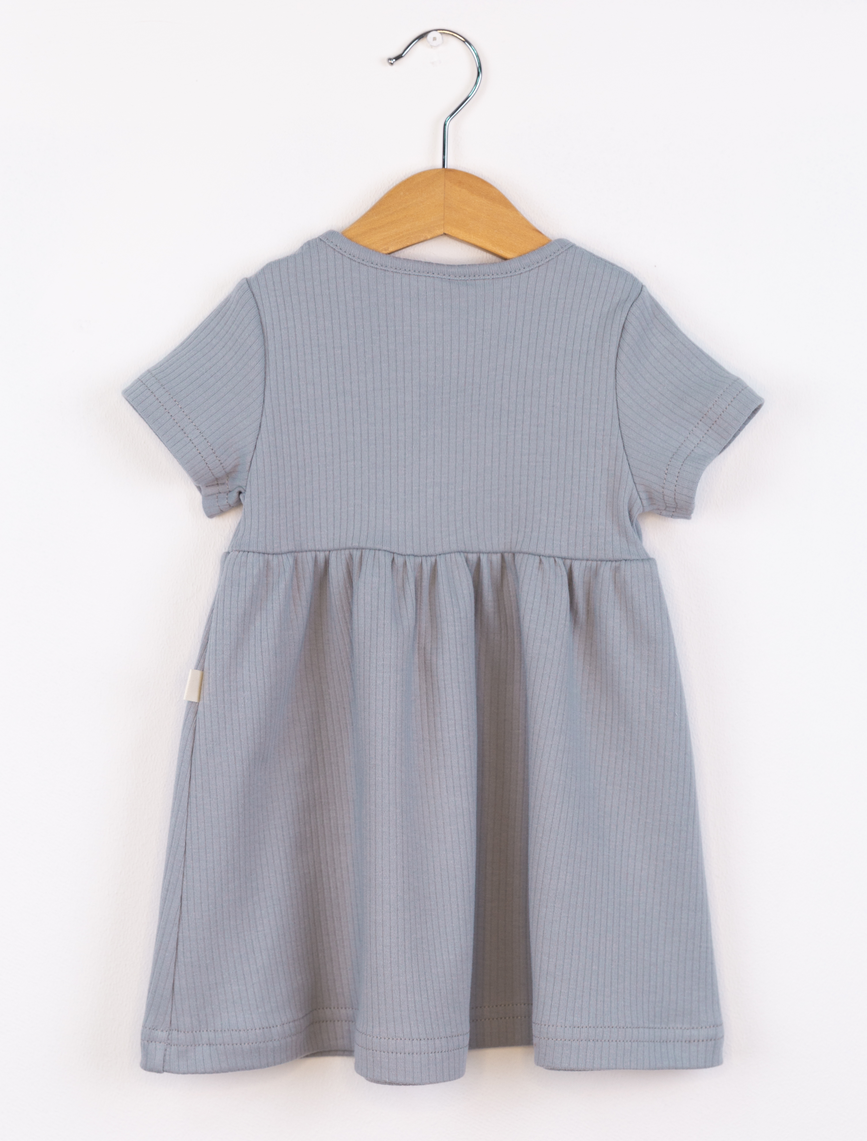 Платье Baby boom С265/3-И Платье короткий рукав пуговицы светло-серый - фото 2