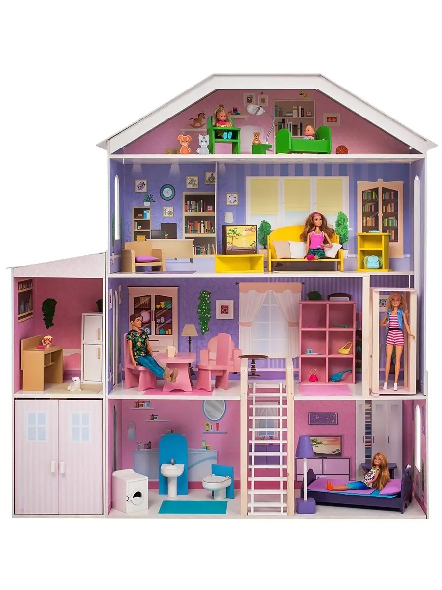 Домик для кукол PAREMO 135 см с мебелью PD316-03 - фото 5
