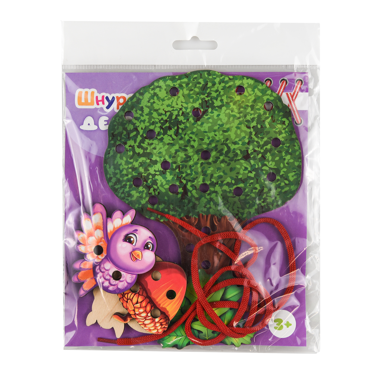 Игрушка PREZENT шнуровка Дерево - фото 3