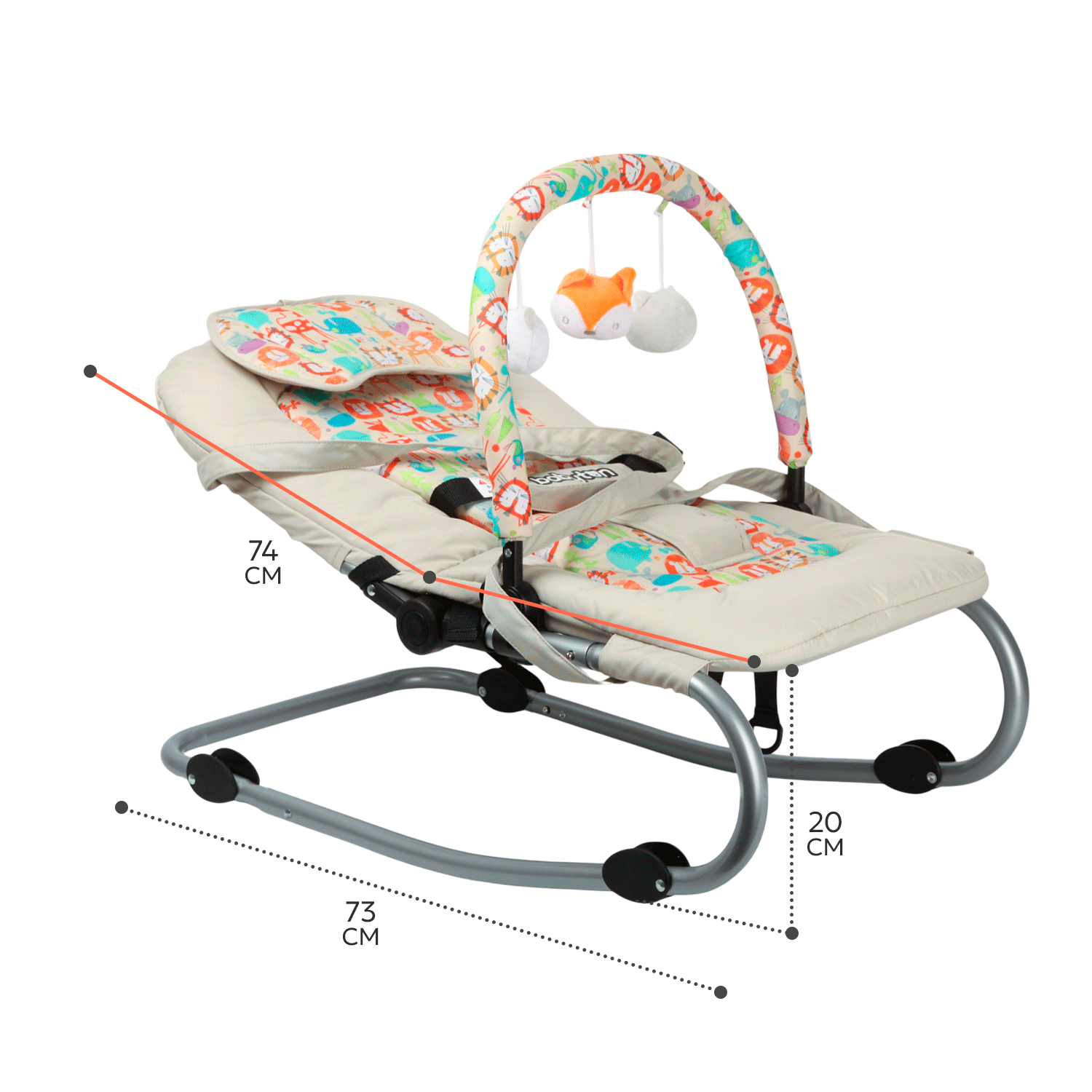 Шезлонг Babyton Sweety Beige - фото 11
