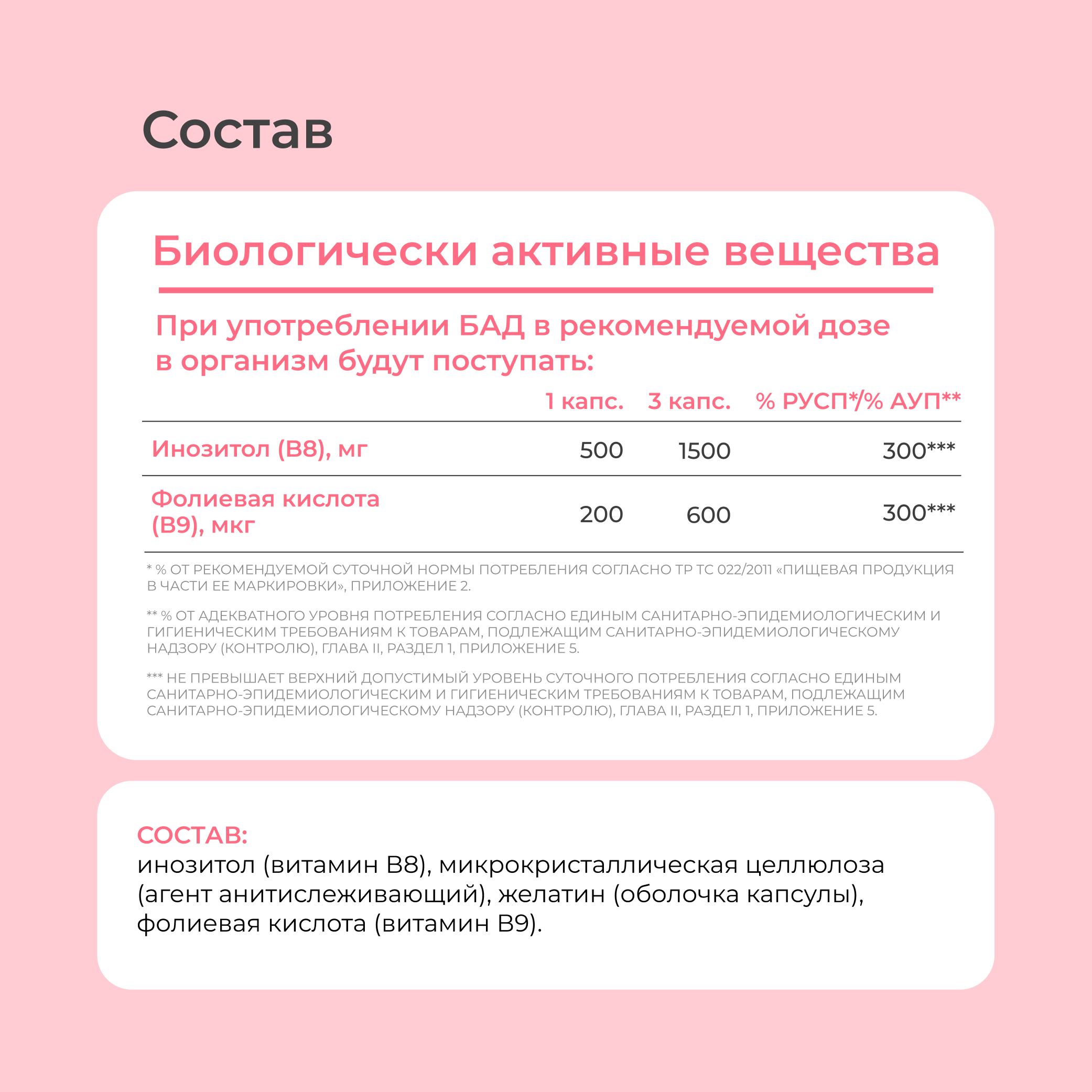 Магний Цитрат В6 и Инозитол LeafToGo Набор витаминов - фото 9