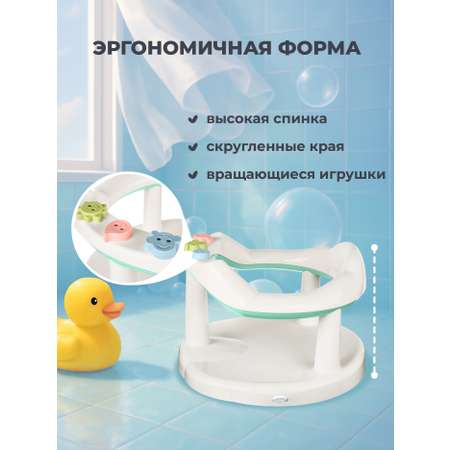 Сиденье для купания Пластишка зеленый