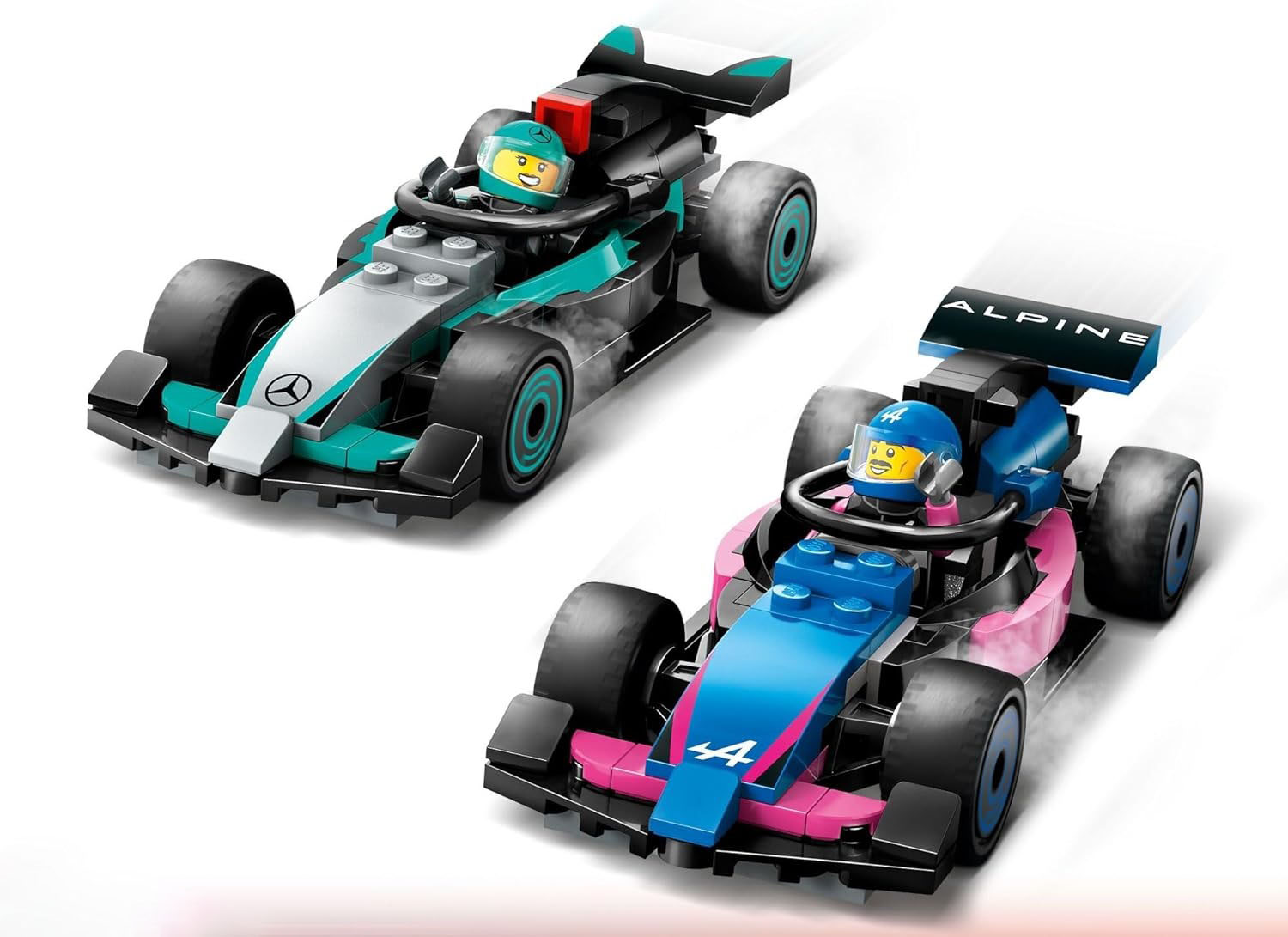 Конструктор LEGO City Гараж Mercedes-AMG и Alpine блочный - фото 4