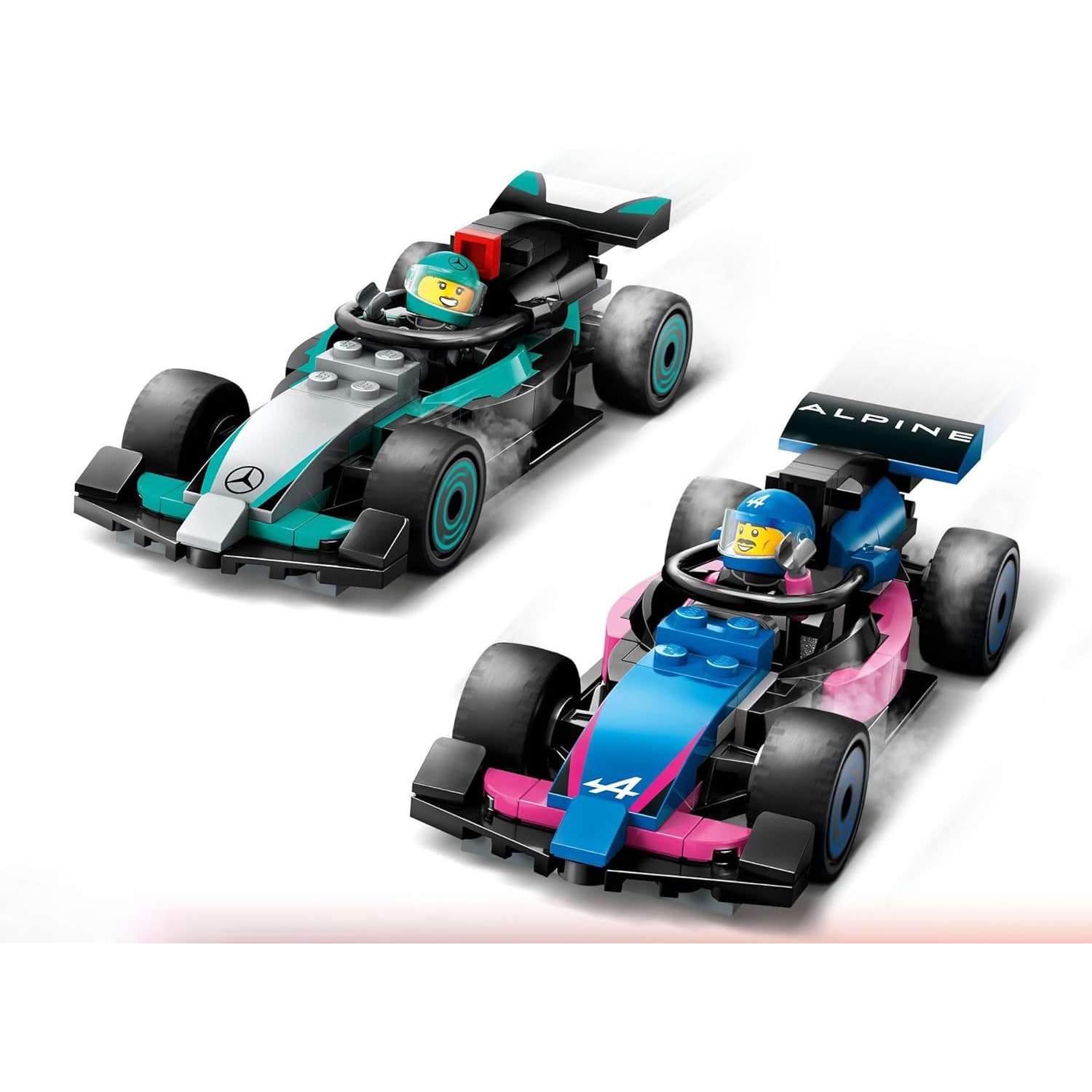 Конструктор LEGO City Гараж Mercedes-AMG и Alpine блочный - фото 4