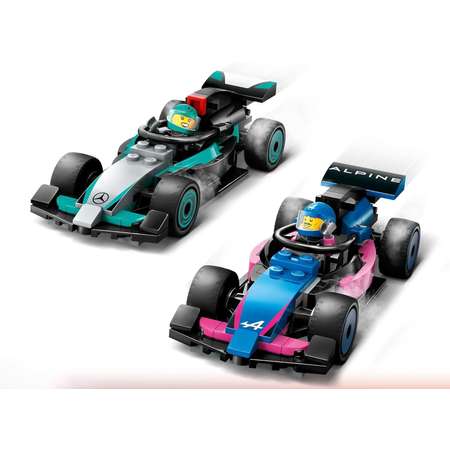 Конструктор LEGO City Гараж Mercedes-AMG и Alpine блочный