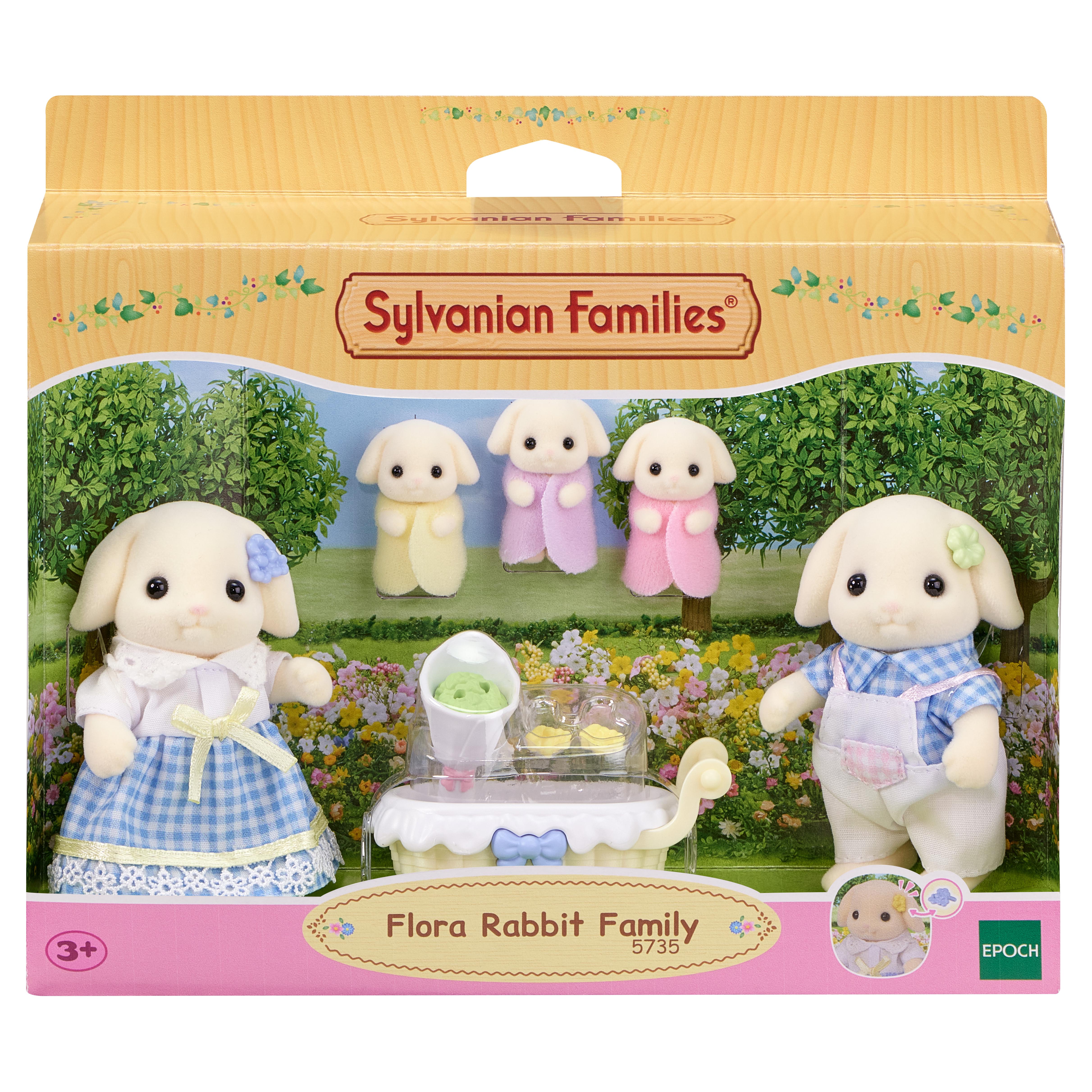 Игровой набор Sylvanian Families Семья Цветочных кроликов - фото 1