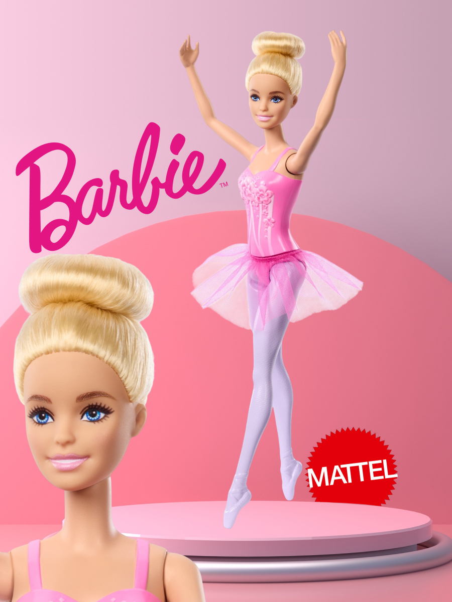 Кукла модельная Barbie HRG34 блондинка балерина высота 29 см HRG34/HRG33 - фото 1