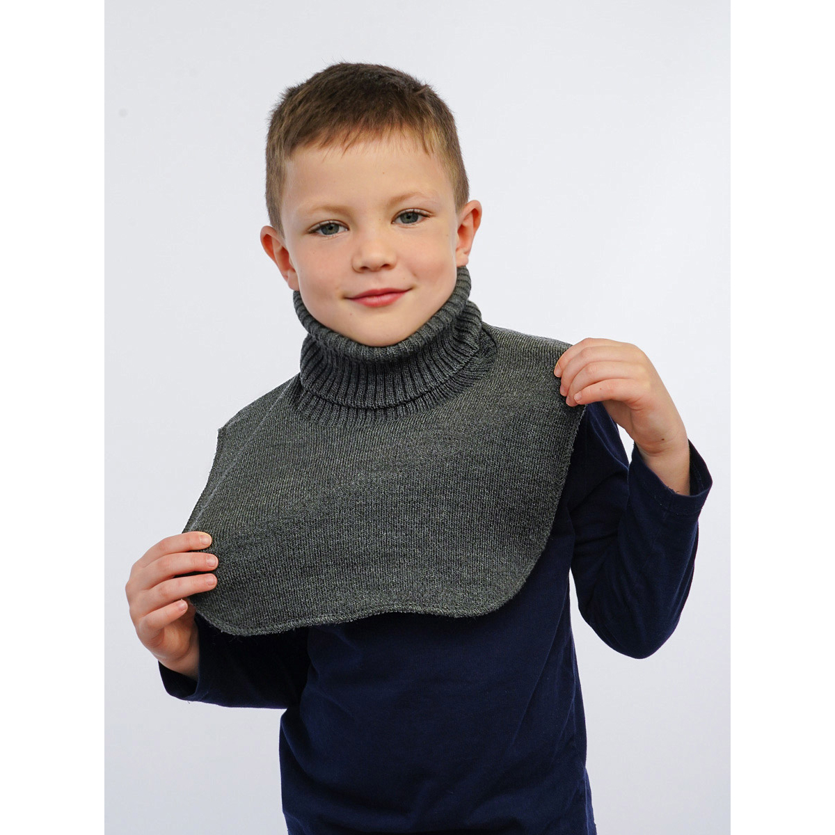 Манишка ПриКиндер MM3-2131 Цвет: Графит - фото 3