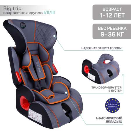 Автокресло Amarobaby Big trip 0+/1/2/3 (0-36 кг)