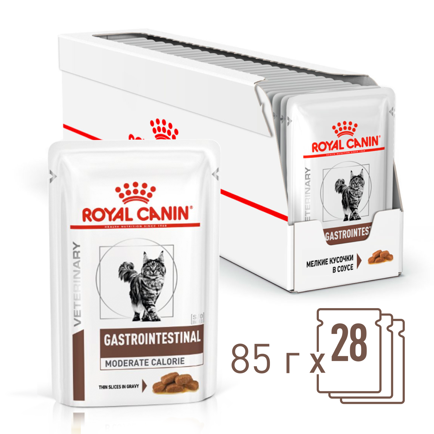 Корм влажный для кошек ROYAL CANIN GASTROINTESTINAL MODERATE CALORIE при расстройствах пищеварения - фото 12