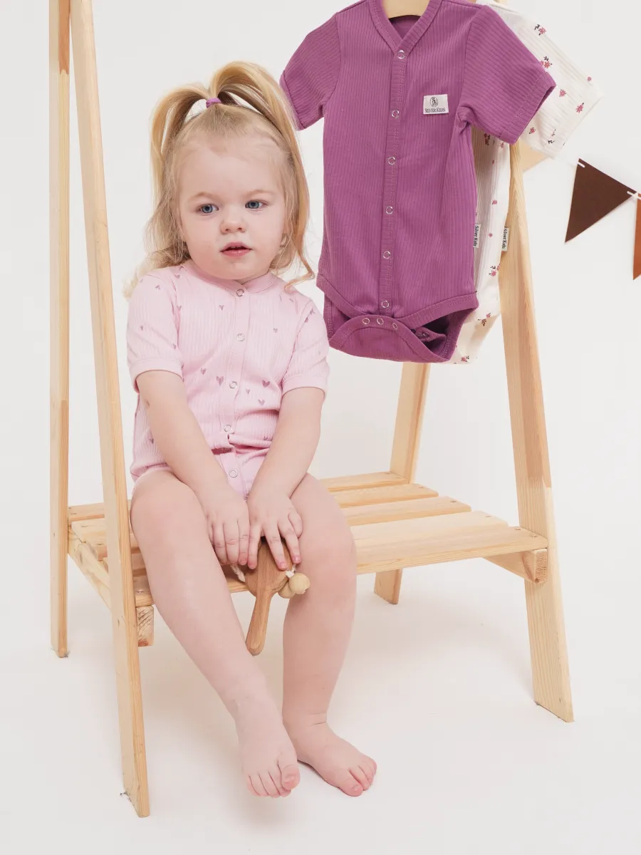 Боди 3 шт Супер Пупс нбр/3пр/бд/sk23/рубчик/сердцалюбви - фото 20