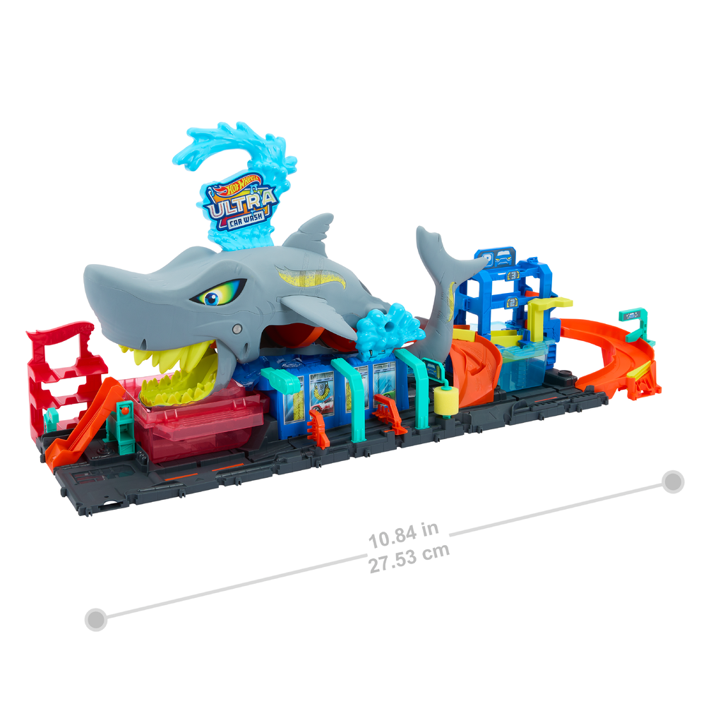 Автомойка Hot Wheels city ultra shark car wash HTN82 - фото 3
