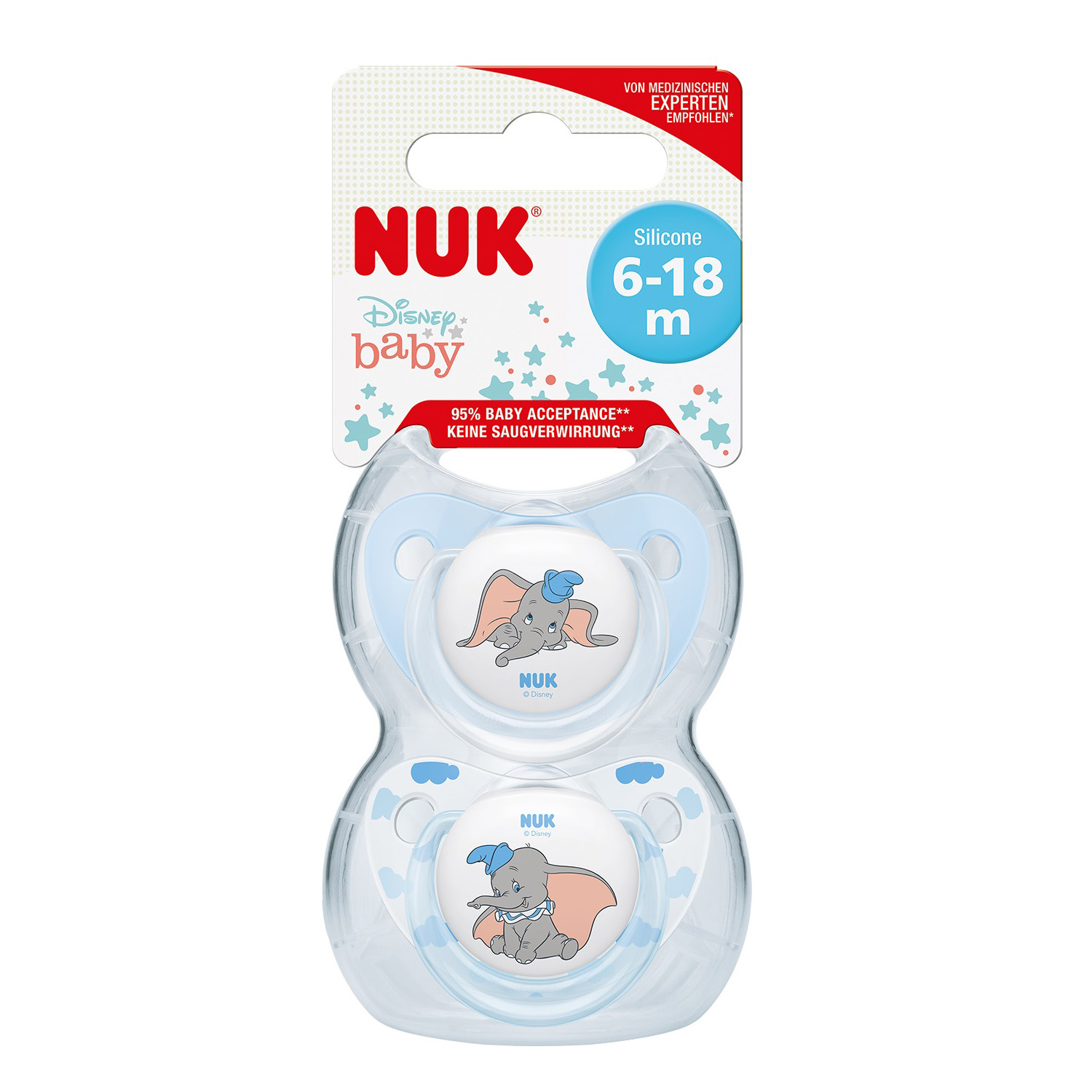 Пустышка Nuk силикон ортодонтическая от 6 мес. 1 шт. - фото 2