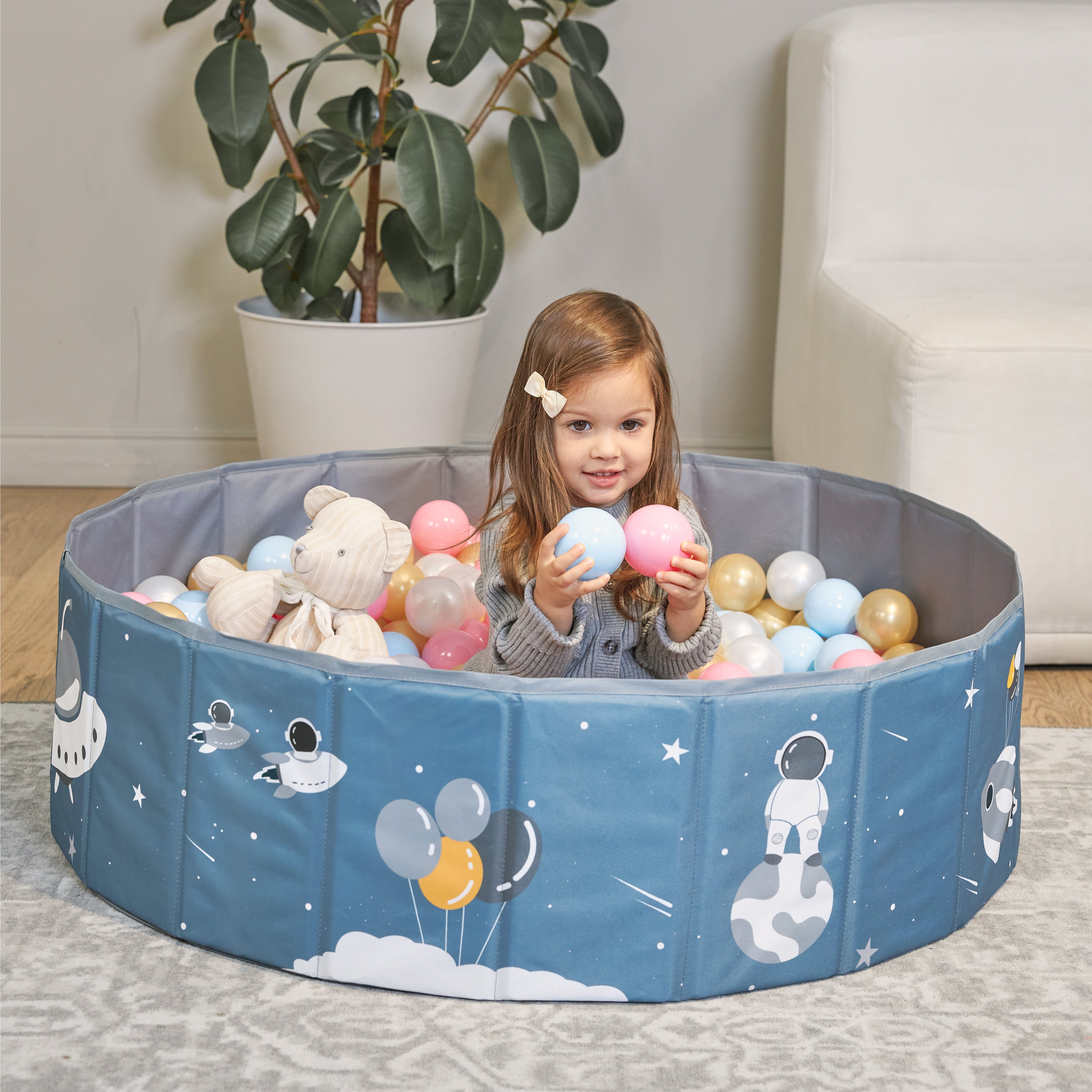Детский сухой бассейн UNIX Kids Space + 150 шариков - фото 8