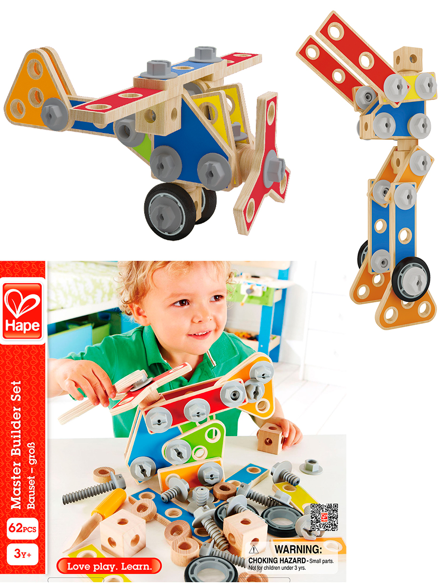 Конструктор Hape Мастер деревянный - фото 2