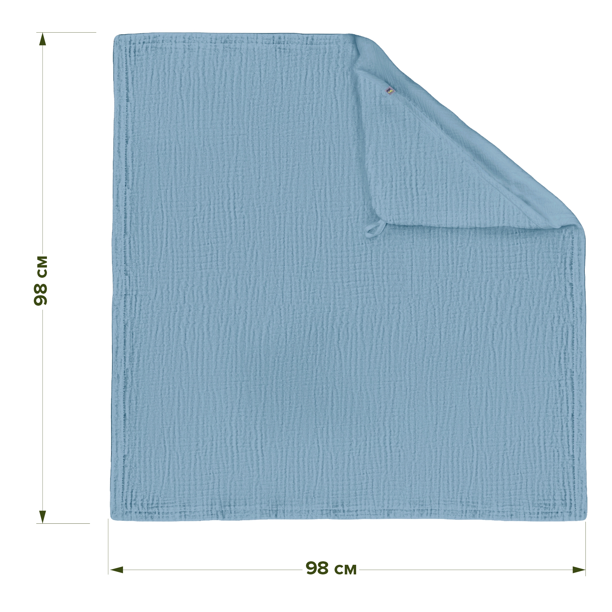 Полотенце уголок Фабрика Бамбук с капюшоном (уголком) 98 x 98 см - фото 3