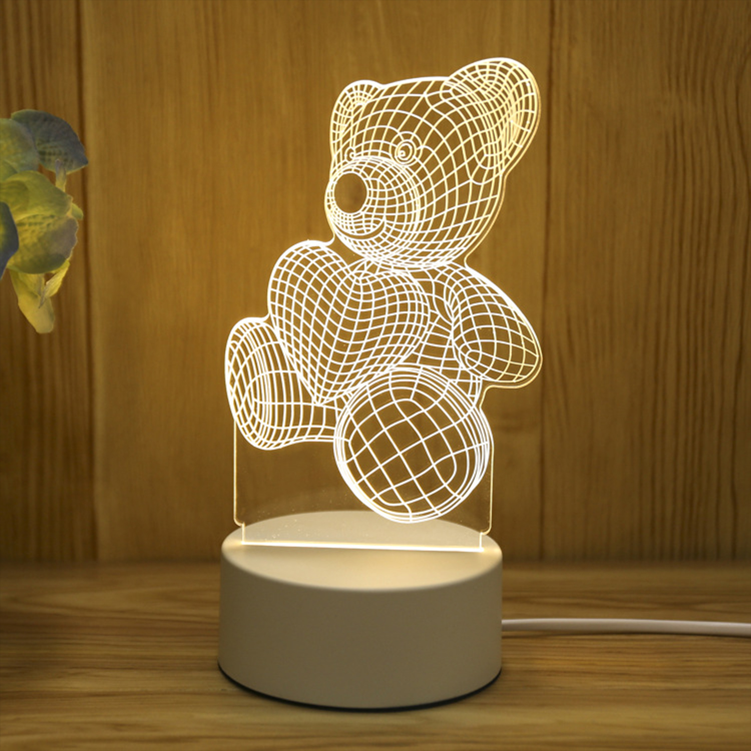 Светильник MINI-TOYS Мишутка с сердцем LED RGB - фото 5