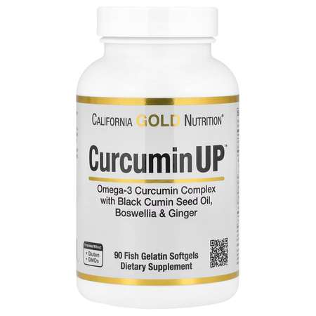 Комплекс с куркумином, California Gold Nutrition, 90 капсул