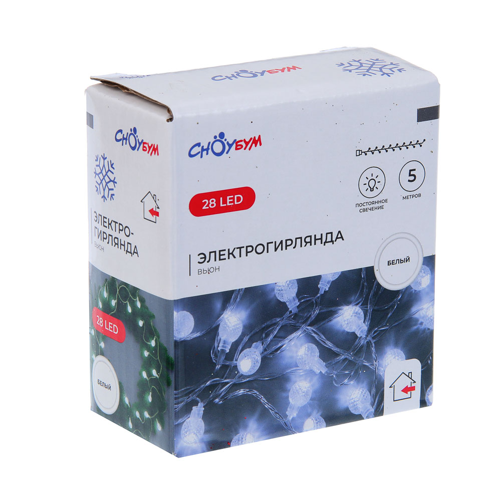 Светодиодная гирлянда Сноубум Вьюн 5 метров 28LED - фото 2