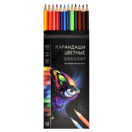 Карандаши цветные Феникс + 12 шт.