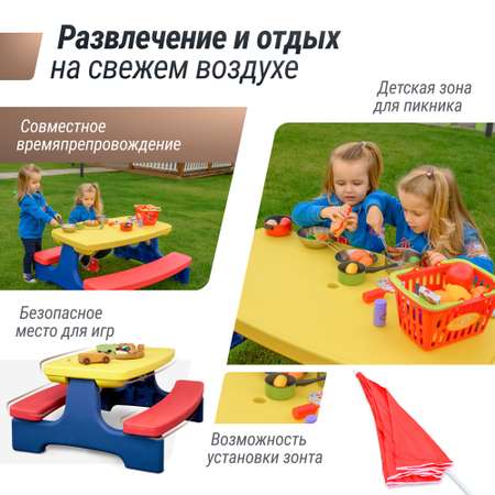 Комплект мебели UNIX Kids Желтый