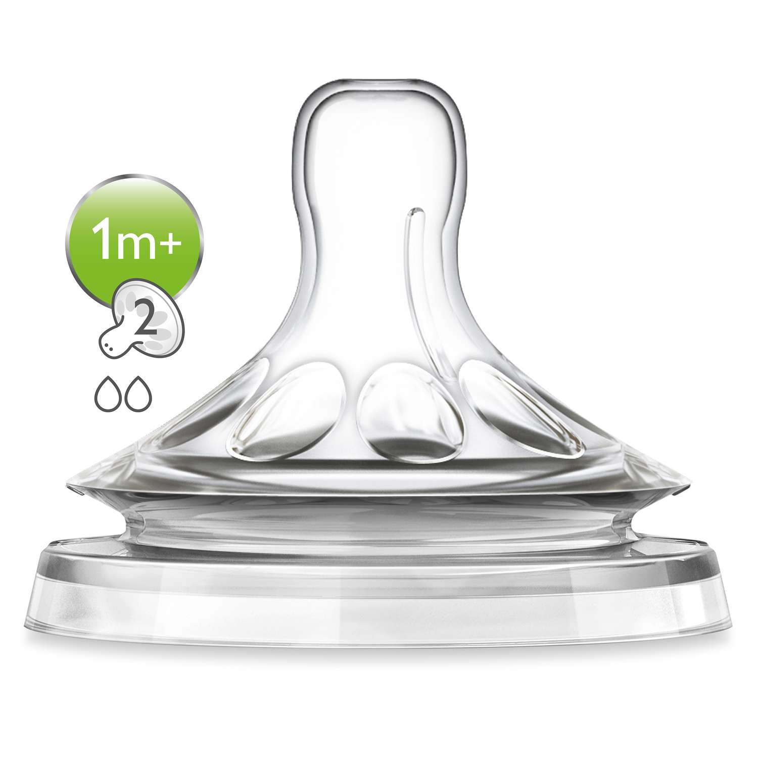 Соска Philips Avent Natural силикон (медленный поток) 2 шт. - фото 4