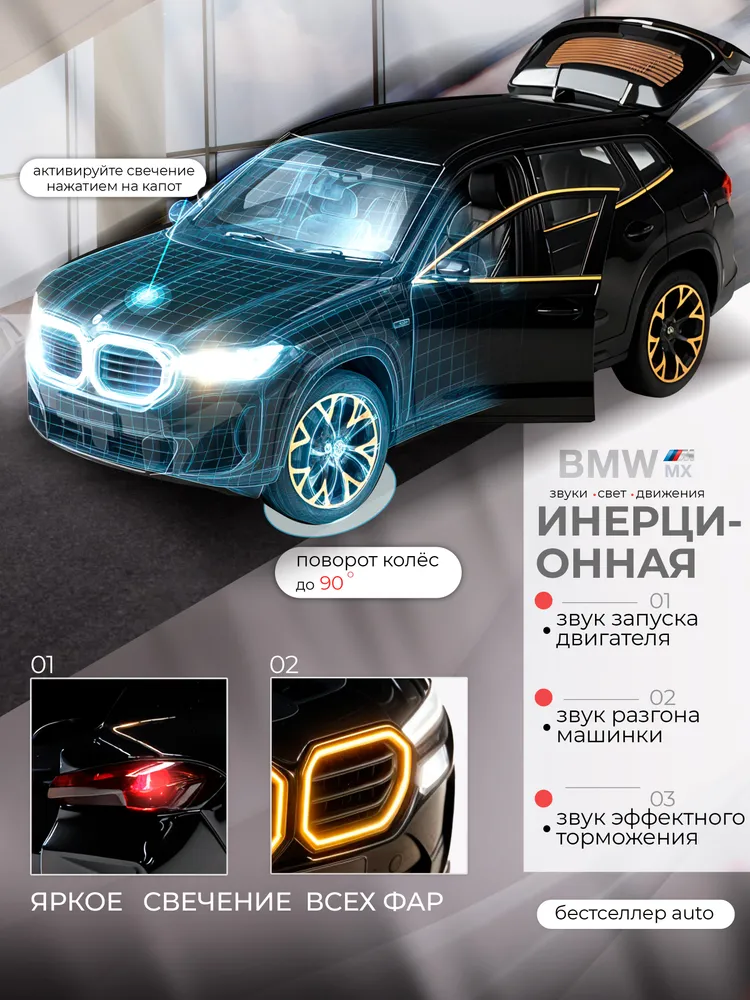 Автомобиль Бестселлер BMW 1:24 02.00.0221 - фото 2