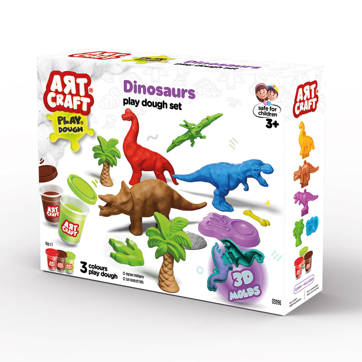 Тесто для лепки AЯT CRAFT 3 цв. - фото 3