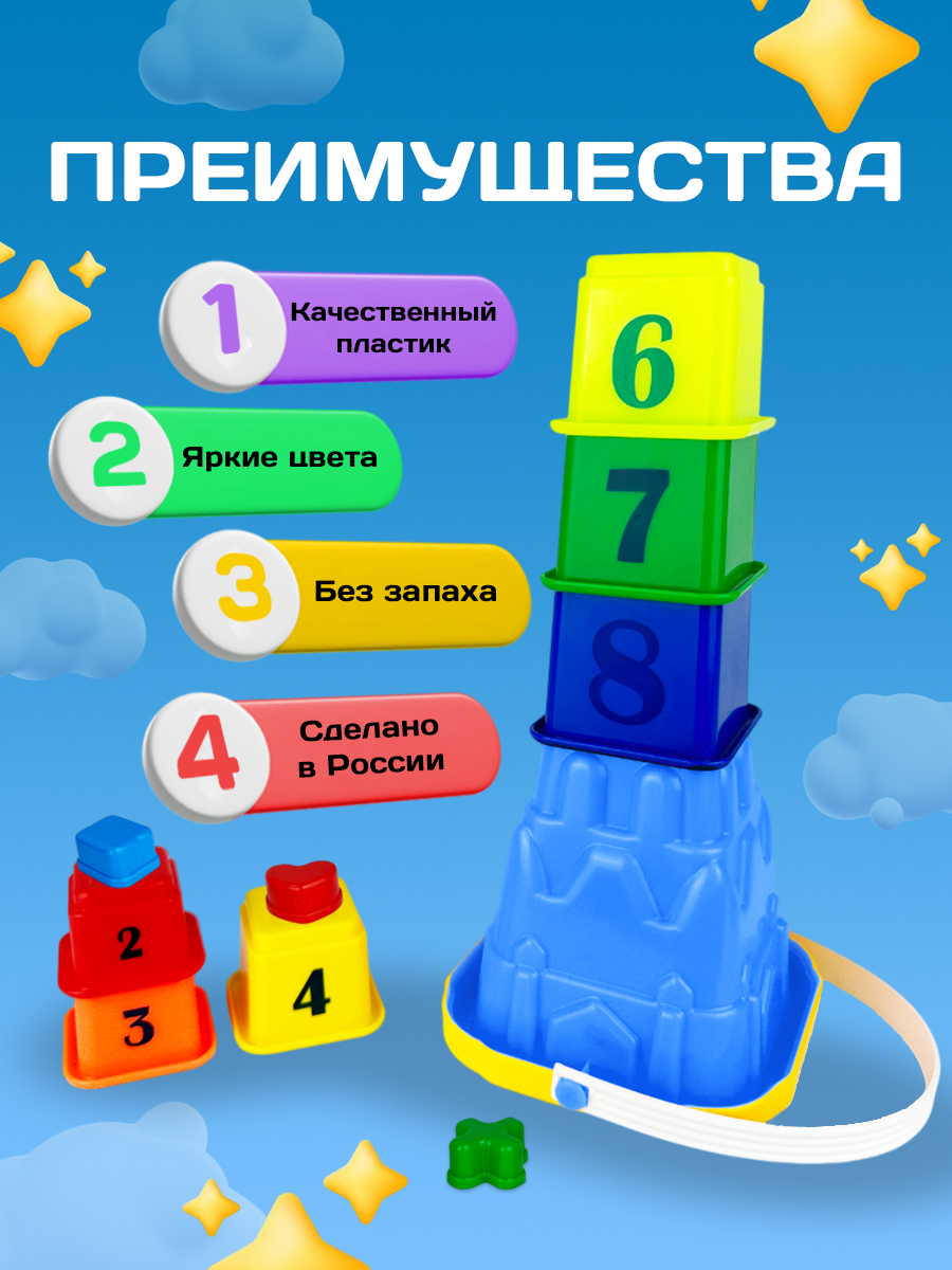 Игрушка СТРОМ сортер Башня - фото 5