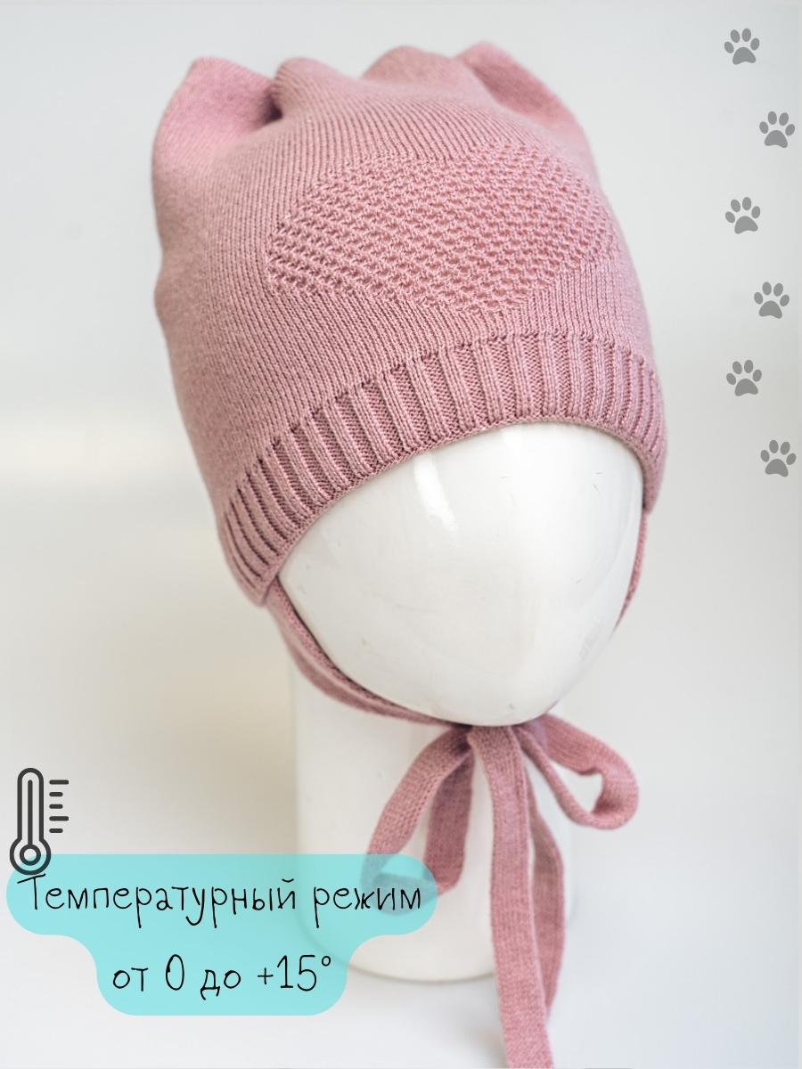 Шапка ПриКиндер g-sp21126 цвет: Пыльная роза - фото 14