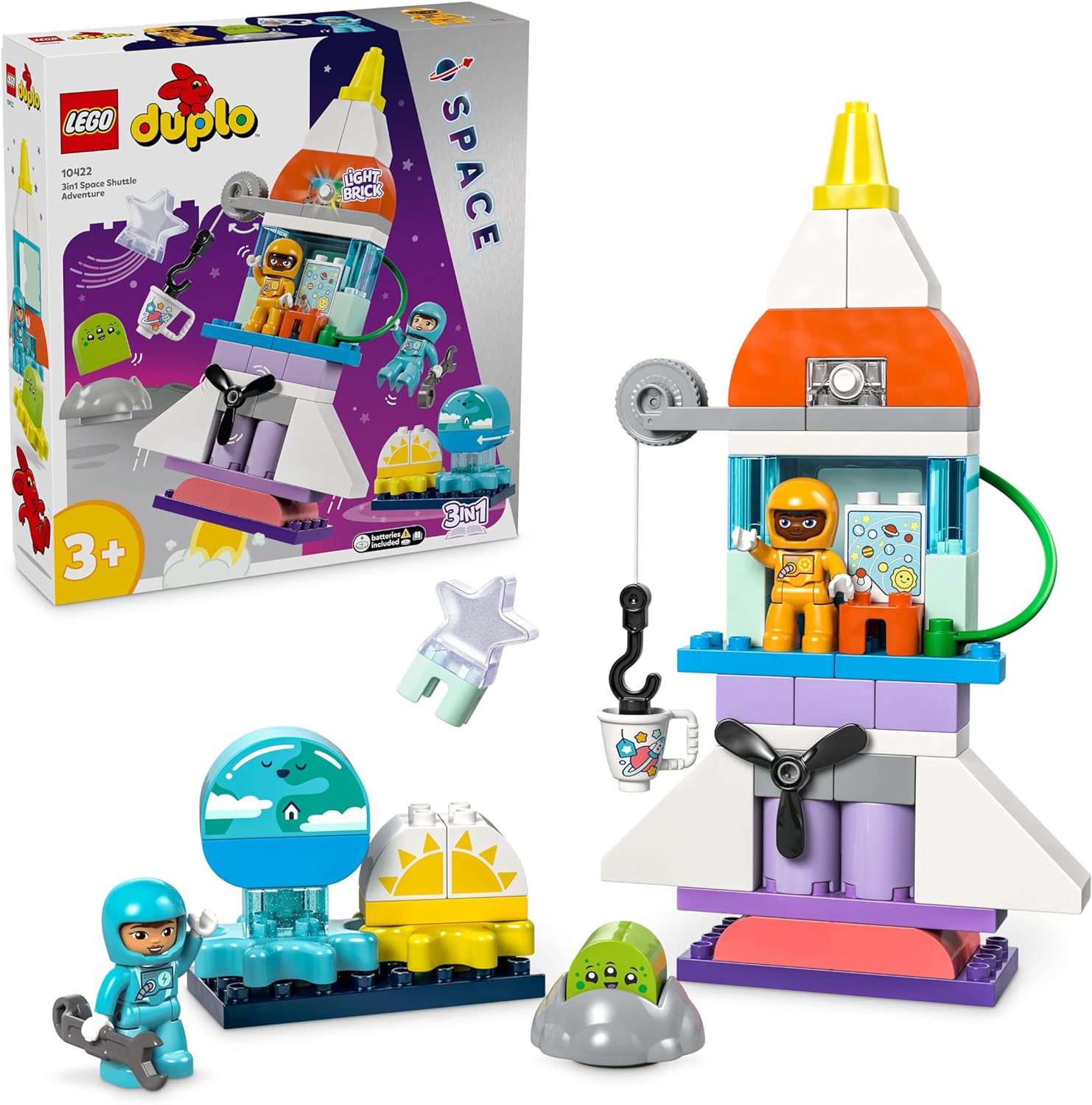 Конструктор LEGO DUPLO Приключения на космо шаттле - фото 1