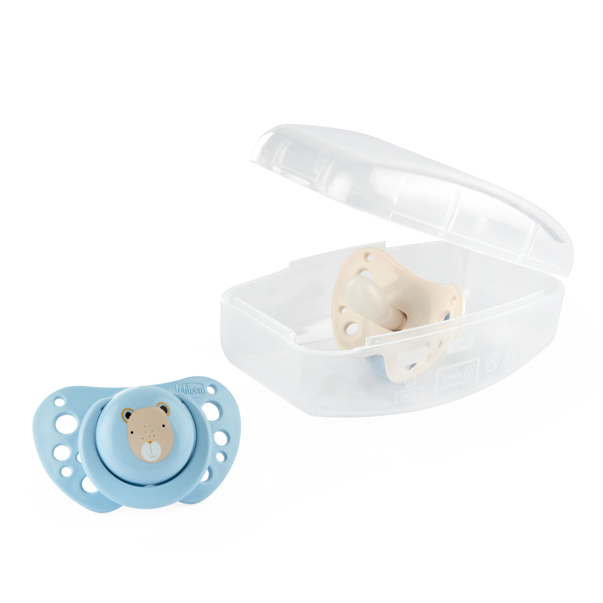 Пустышка Chicco силикон анатомическая от 3 мес. 2 шт. - фото 2