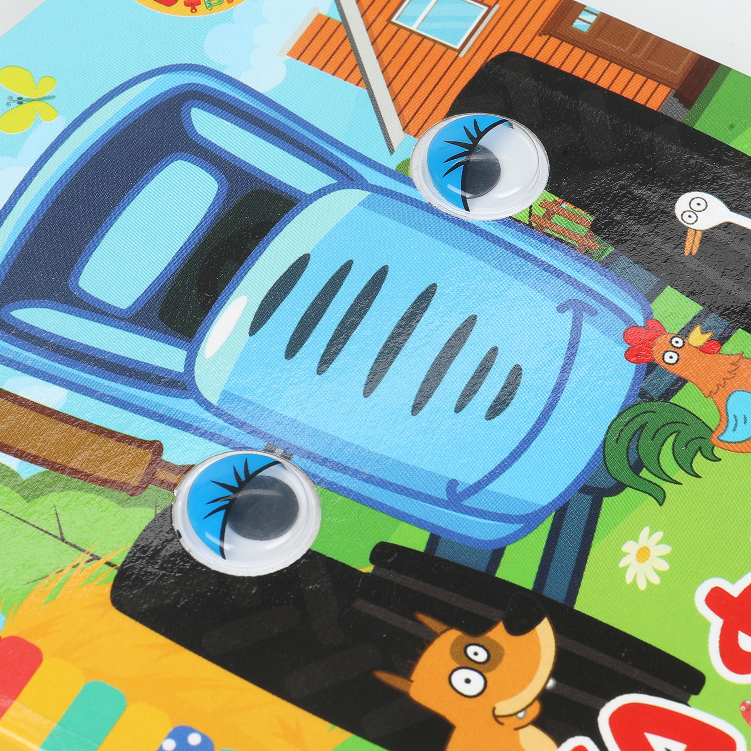 Книга УМка Синий трактор На ферме с глазками - фото 2