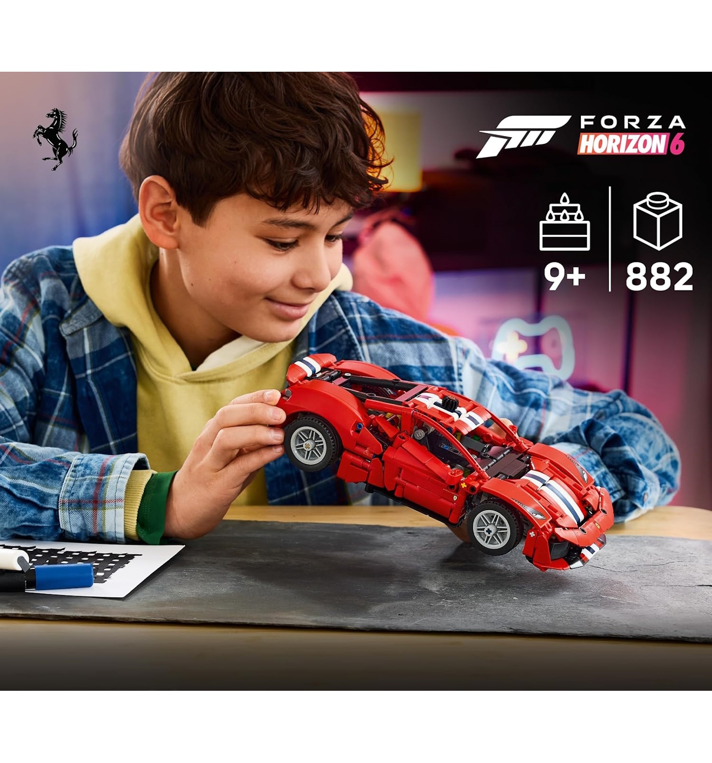 Конструктор LEGO Technic Ferrari 488 Pista 882 дет. - фото 7