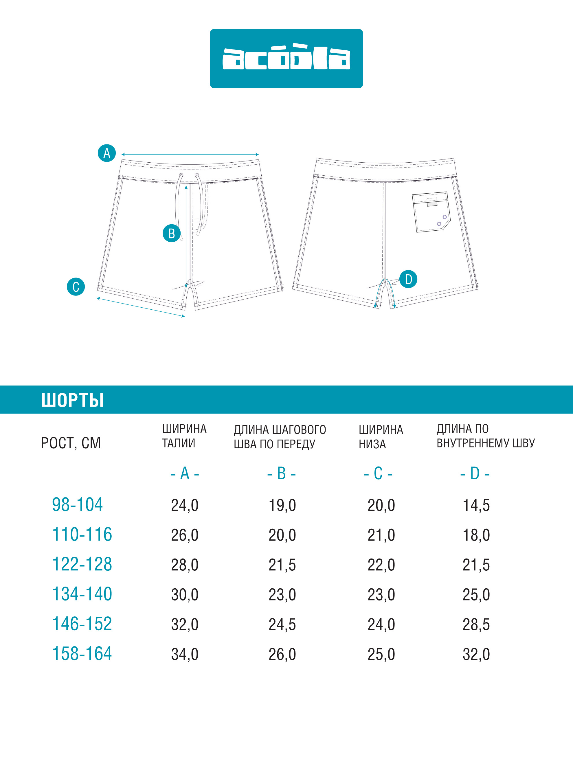 Бордшорты Acoola 20134750011_0086090 - фото 4