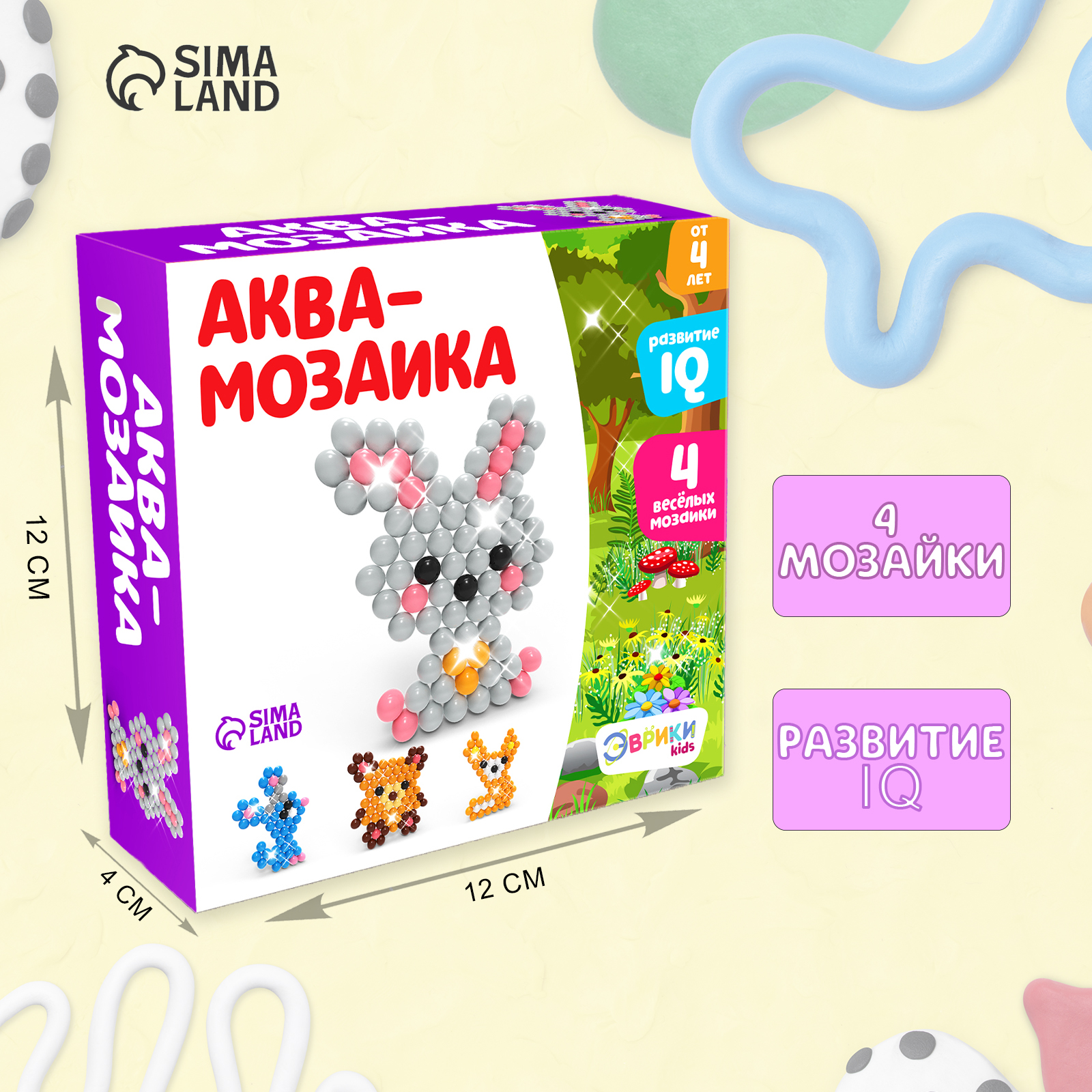 Аквамозаика Эврики Лесные зверята - фото 1