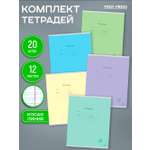 Тетрадь Prof-Press косая линейка 12 лист. 20 шт.