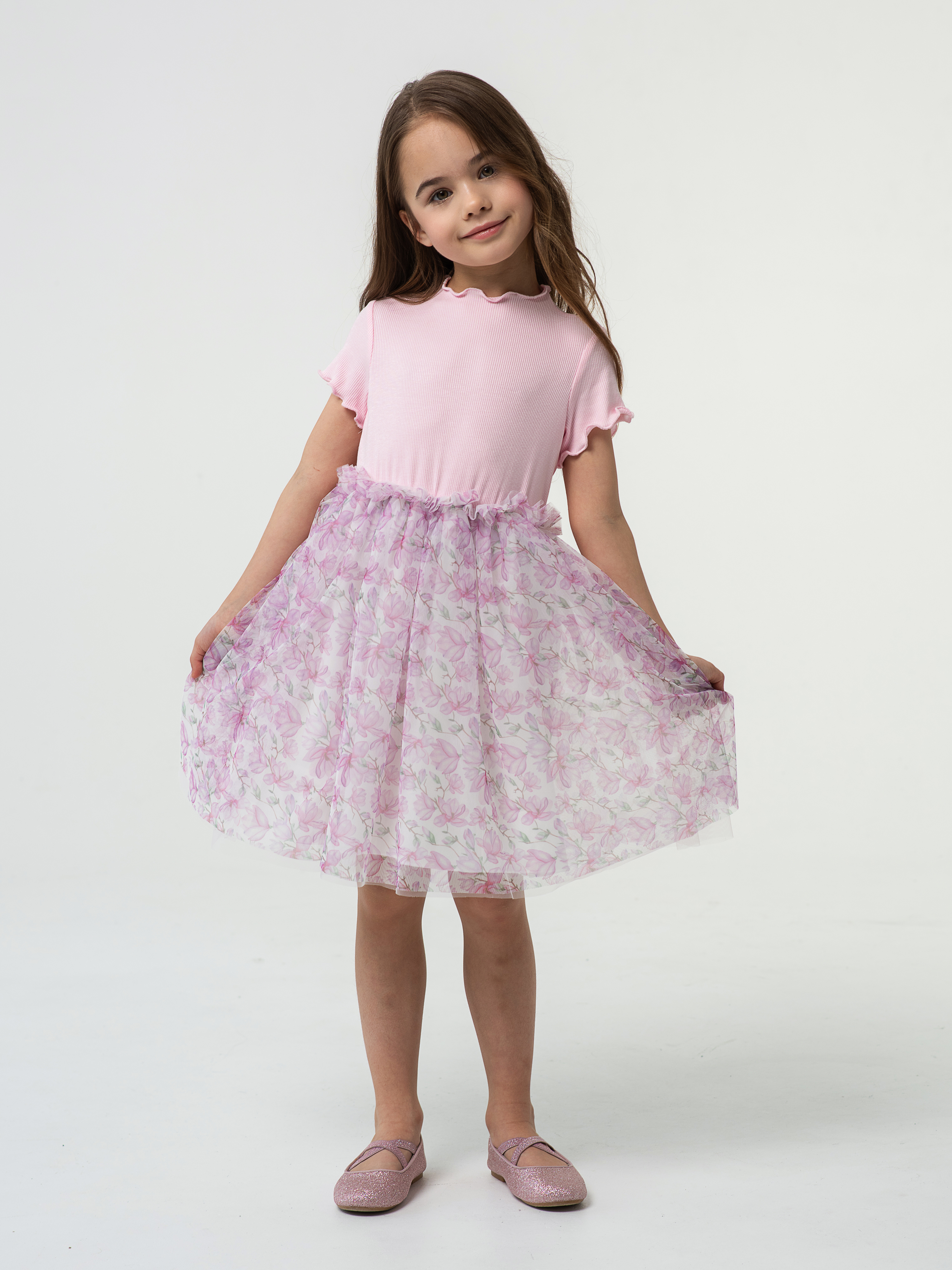 Платье LisaWeta D-128-25 розовый - фото 1