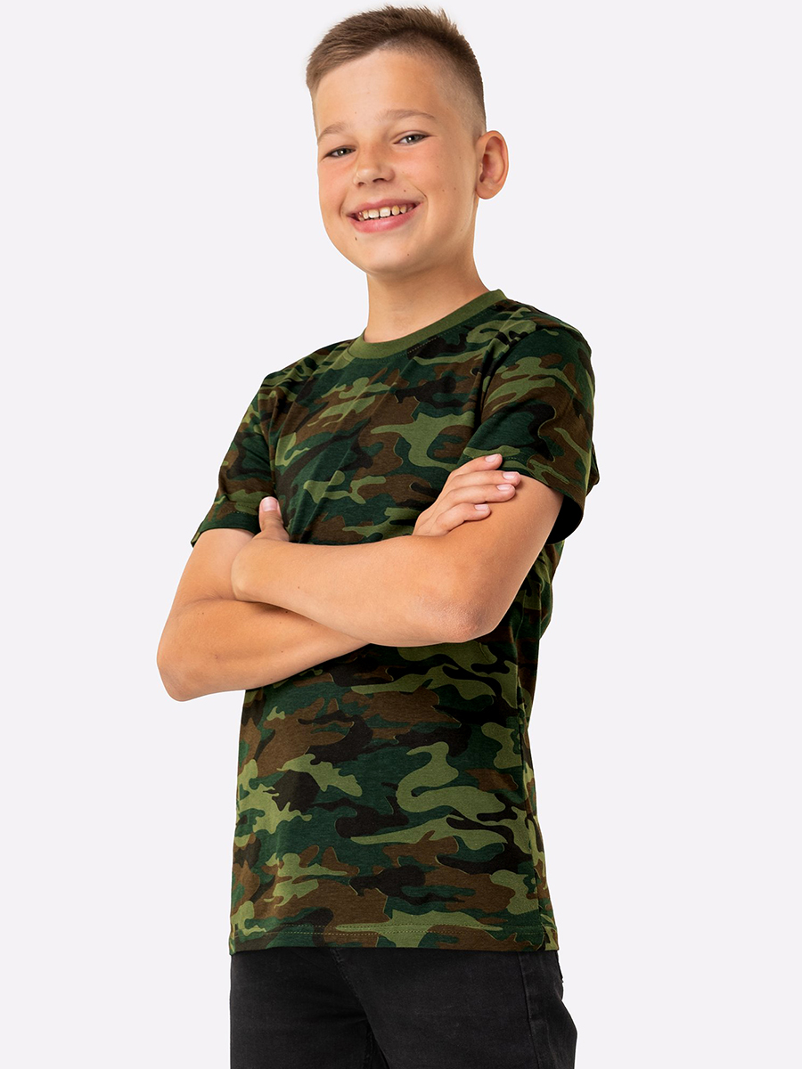 Футболка HappyFox HF9114флора.зеленый - фото 5