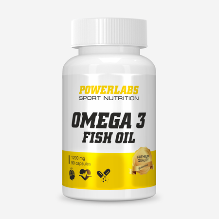 Омега 3, Powerlabs, 90 капсул