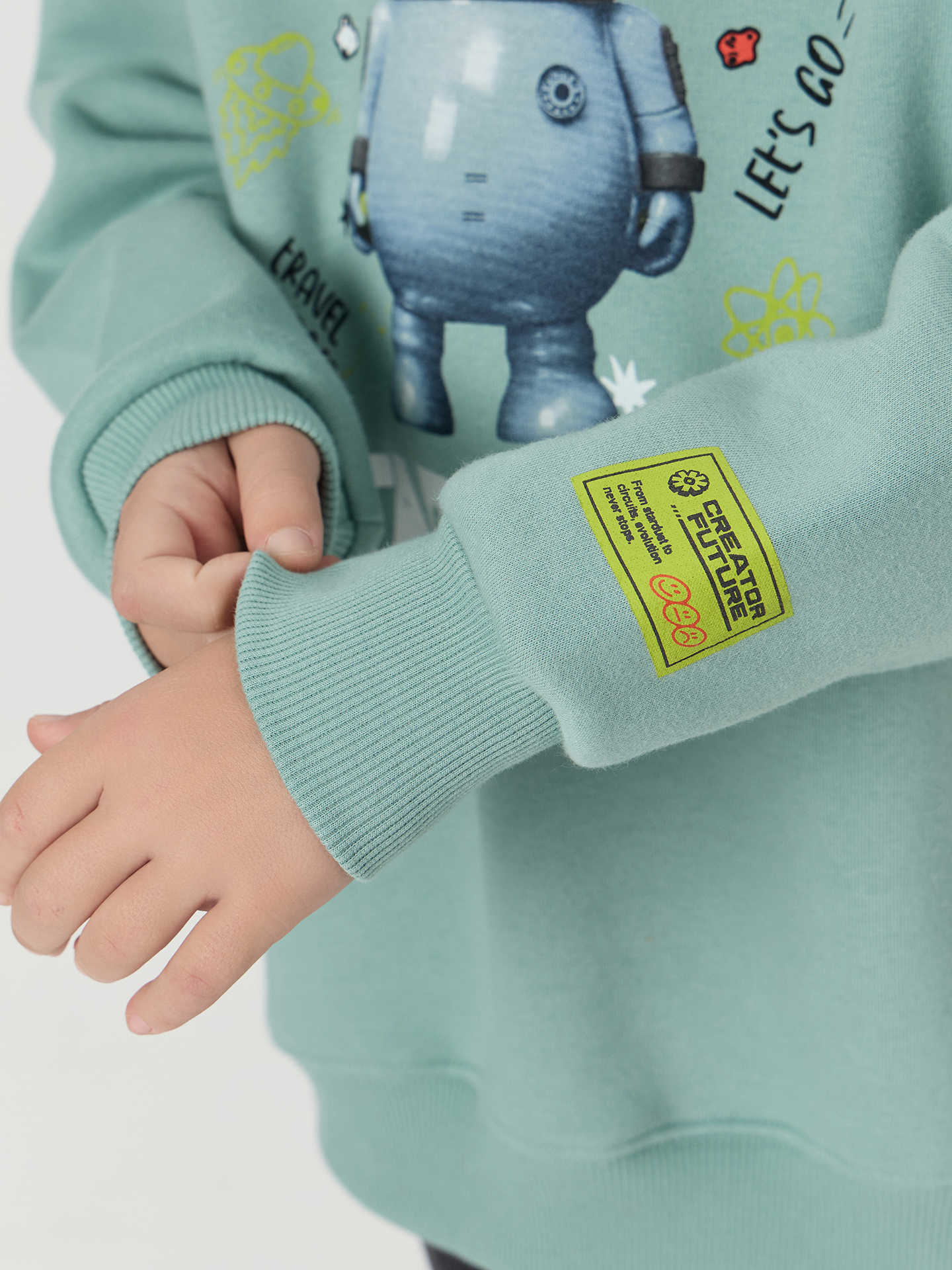 Худи Mark Formelle (Марк Формэль) 123416/шалфей +печать - фото 5