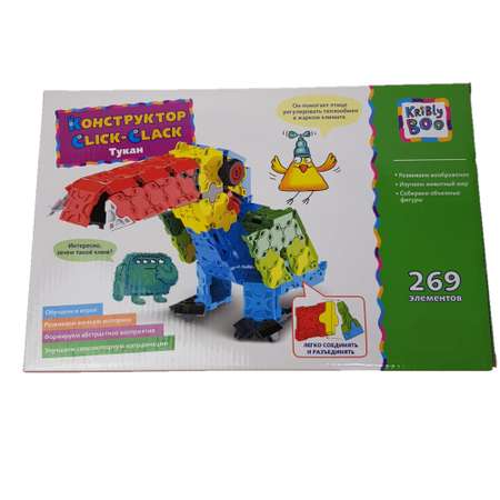 Конструктор Kribly Boo Click-Clack Тукан блочный